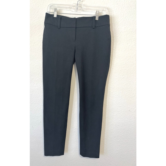 Ann Taylor Slim Trousers Black Stretch Pants Minimal Career Size‎ 2 Corpcore - Picture 1 of 7